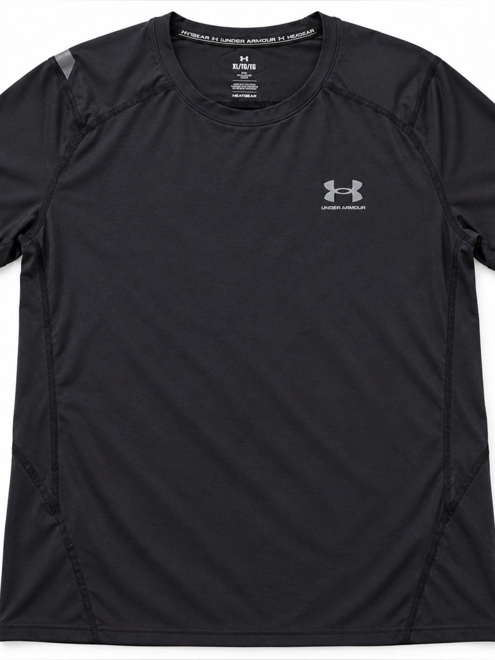 Under Armour HeatGear Fitted Men’s XL Black Performance Training Shirt